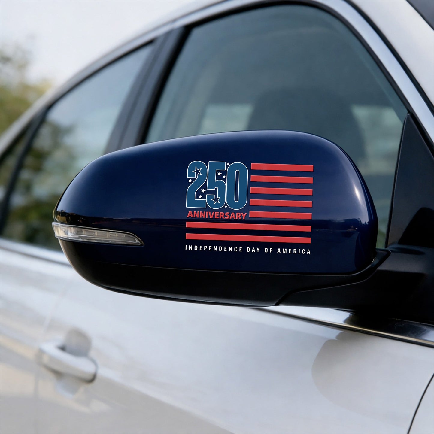 250th Anniversary Independence Day Decal American Flag Patriotic USA Car Sticker