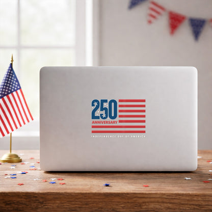 250th Anniversary Independence Day Decal American Flag Patriotic USA Car Sticker