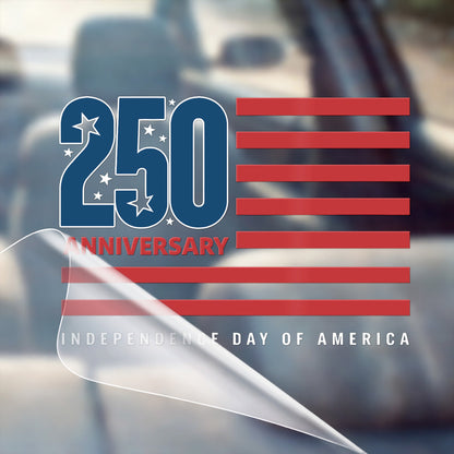 250th Anniversary Independence Day Decal American Flag Patriotic USA Car Sticker