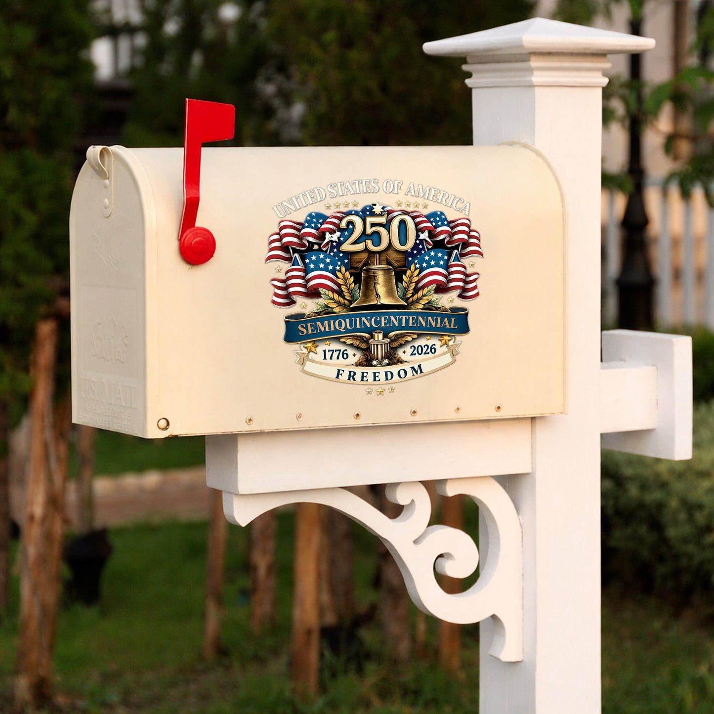 250th Anniversary Decal, United States Of America Semiquincentennial Freedom Car Sticker