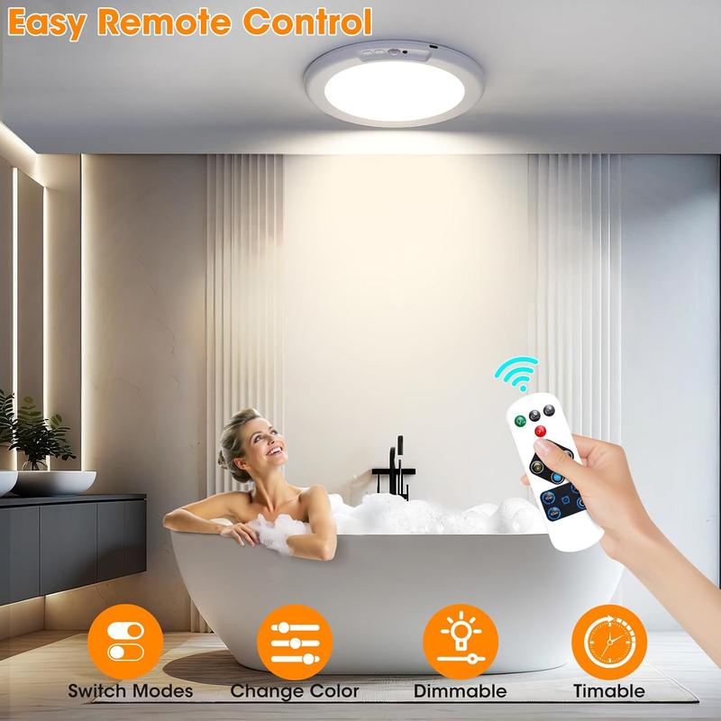 🎁 50% OFF🔌 Remote Rechargeable Motion Sensor Ceiling Light - Wireless Magnetic💡
