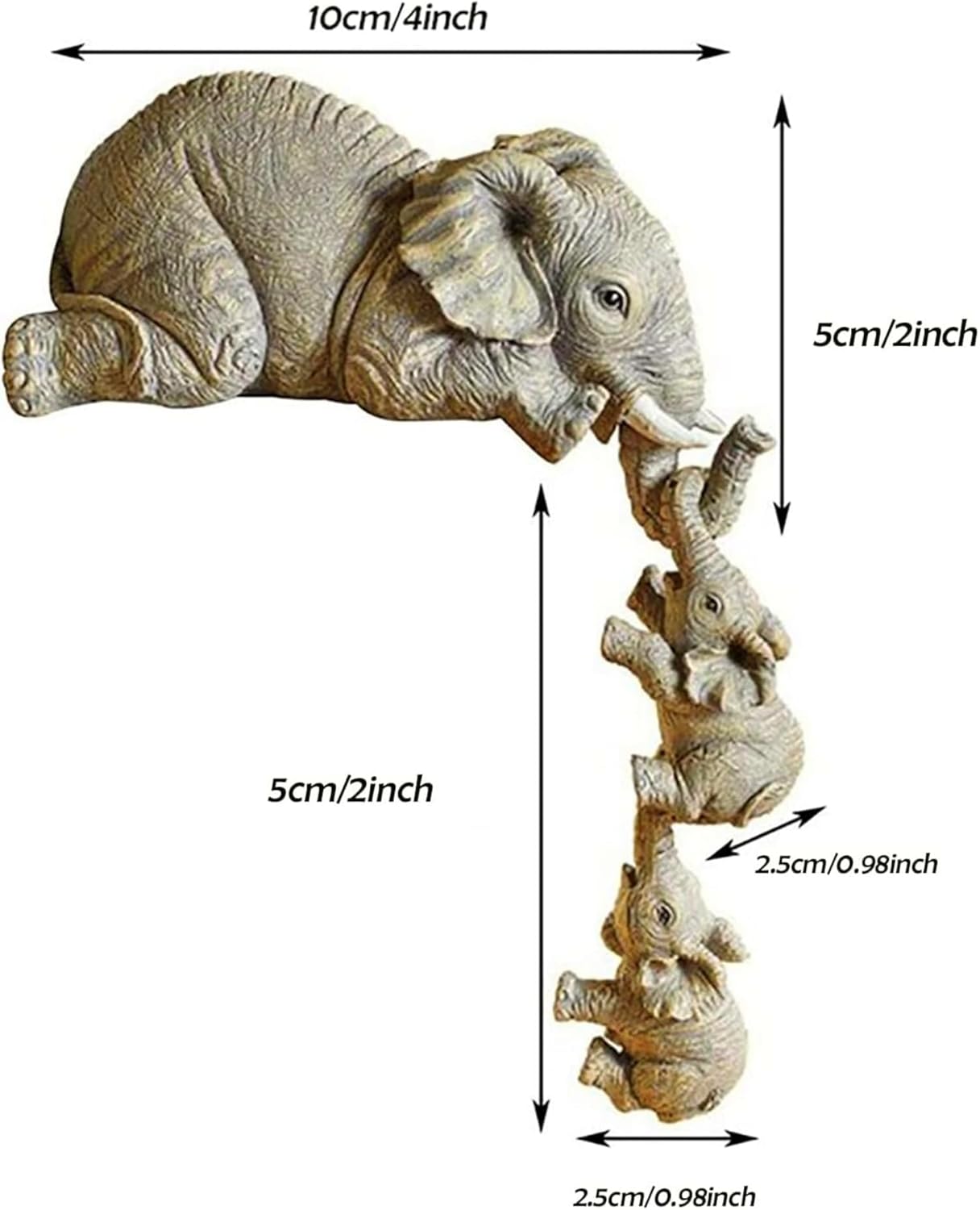🐘Mothers Day Gifts❤Elephant Shelf Sitter 3Pcs Set