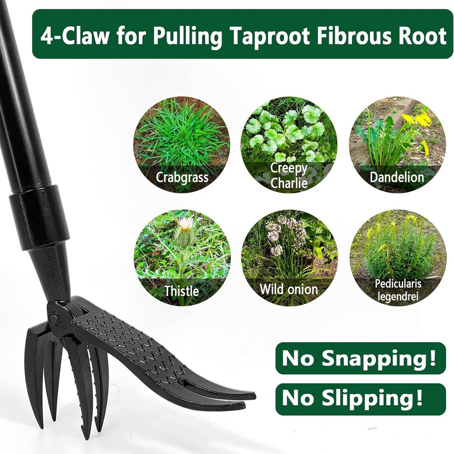 😲No More Bending, Easy Weeding🌿Detachable Stand Up Weed Puller Tool