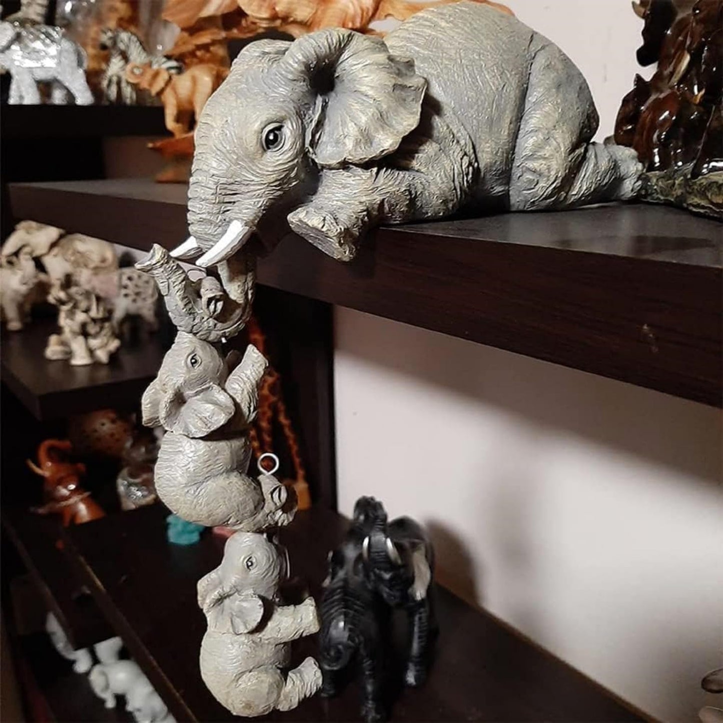 🐘Mothers Day Gifts❤Elephant Shelf Sitter 3Pcs Set