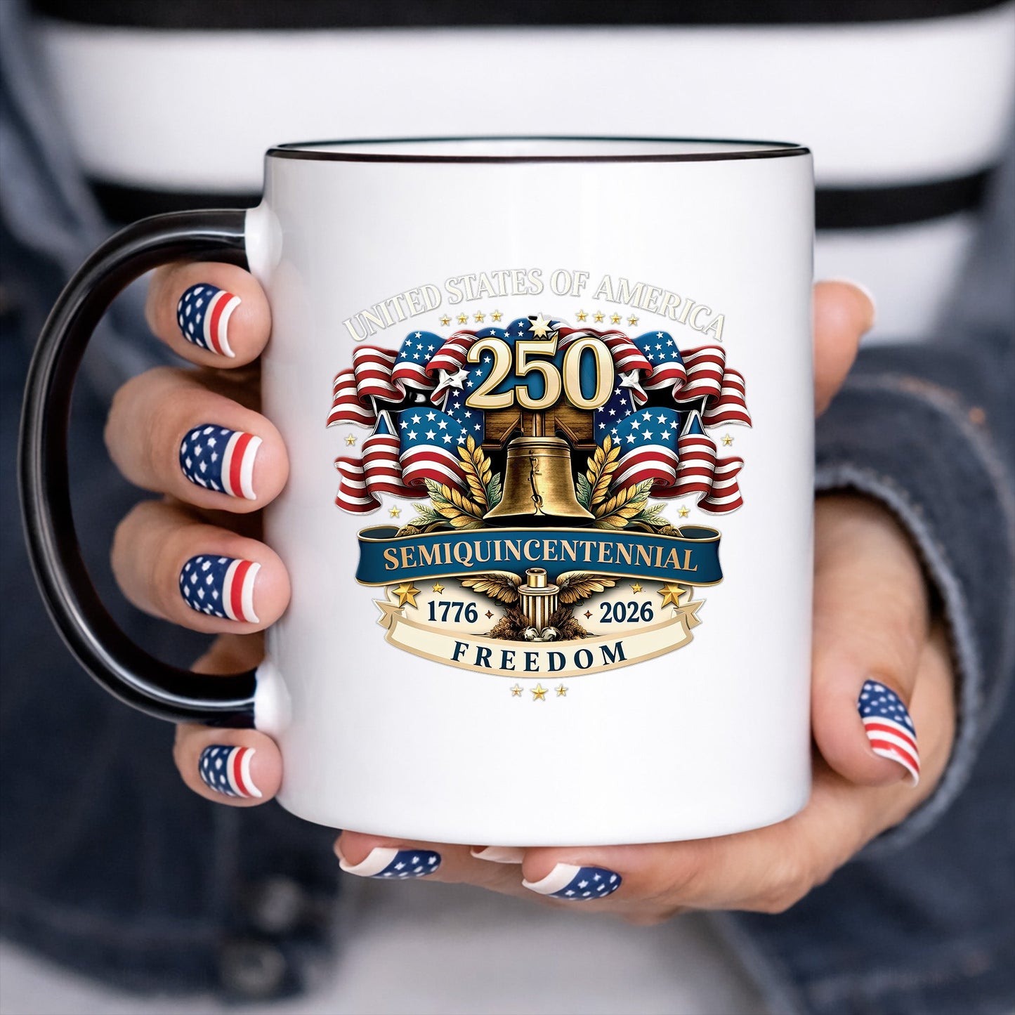 250th Anniversary Decal, United States Of America Semiquincentennial Freedom Car Sticker