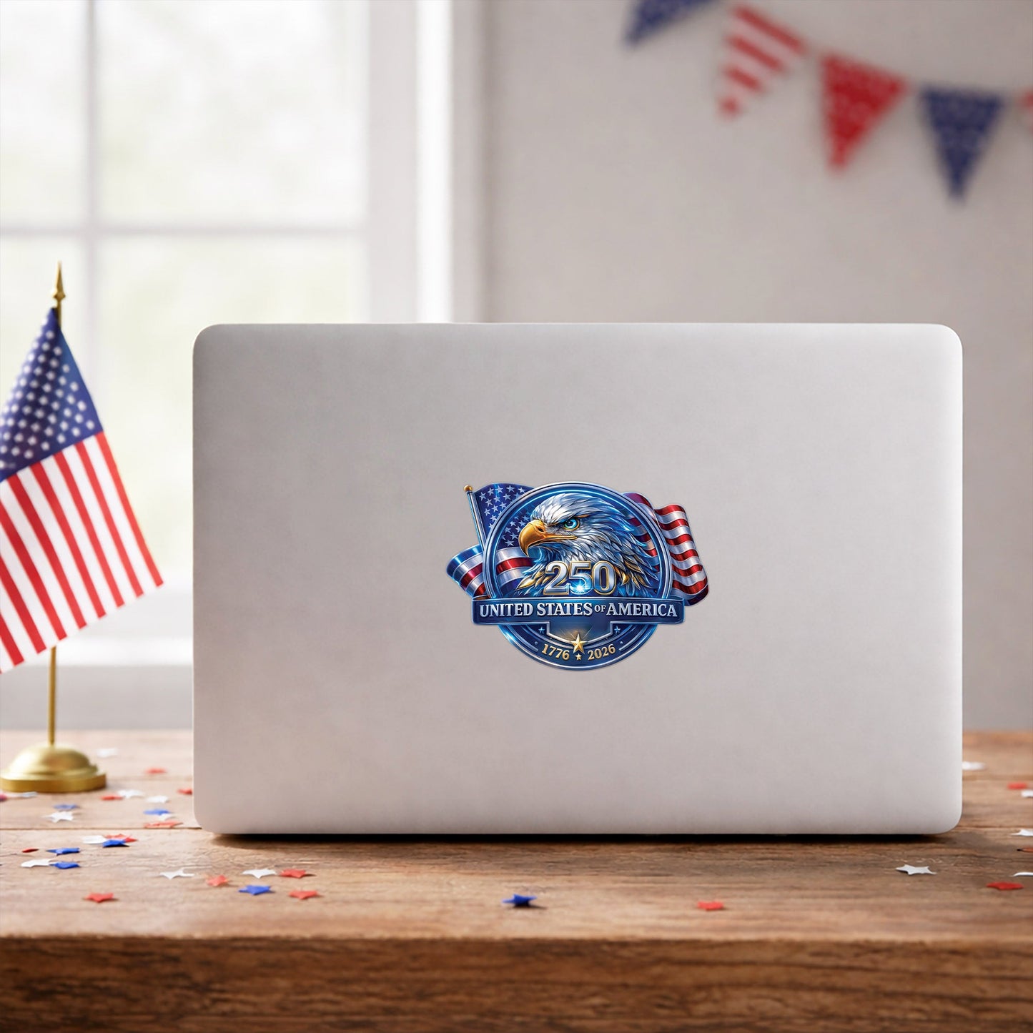 USA 250th Anniversary Eagle Decal – United States of America 1776–2026 Patriotic Sticker