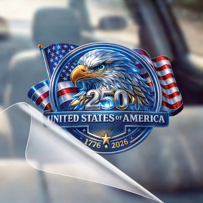 USA 250th Anniversary Eagle Decal – United States of America 1776–2026 Patriotic Sticker