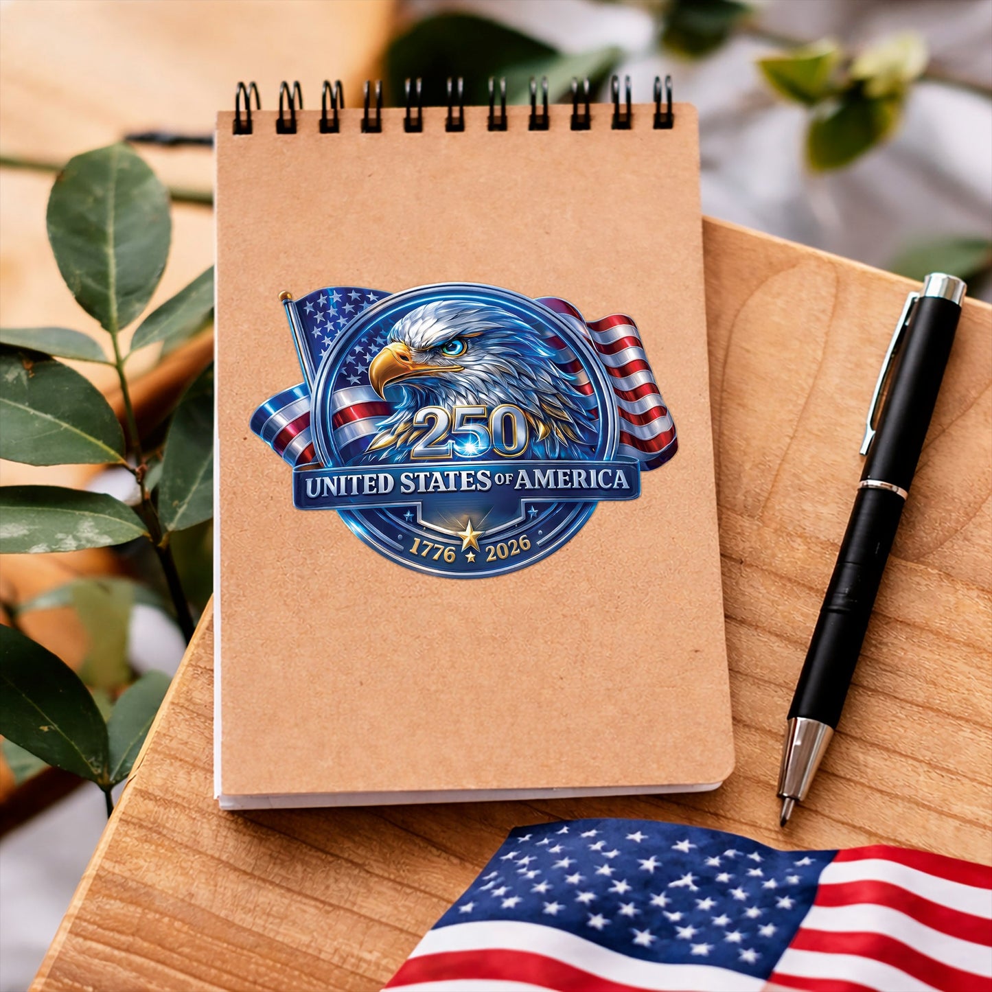 USA 250th Anniversary Eagle Decal – United States of America 1776–2026 Patriotic Sticker