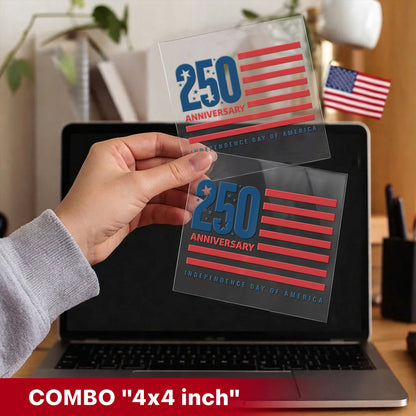 Independence Day 250th Anniversary Decal USA Flag Sticker 1776-2026