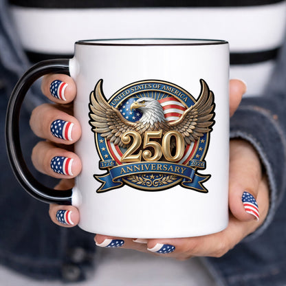 American Eagle 250th Anniversary Decal – 1776-2026 USA Commemoration Sticker for Car