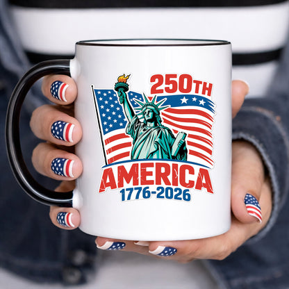 USA Flag Liberty Statue 250th Anniversary Decal Sticker 1776-2026