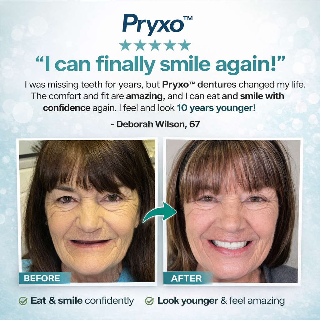 70% off! ⏰Pryxo™ Complete Dentures -- T