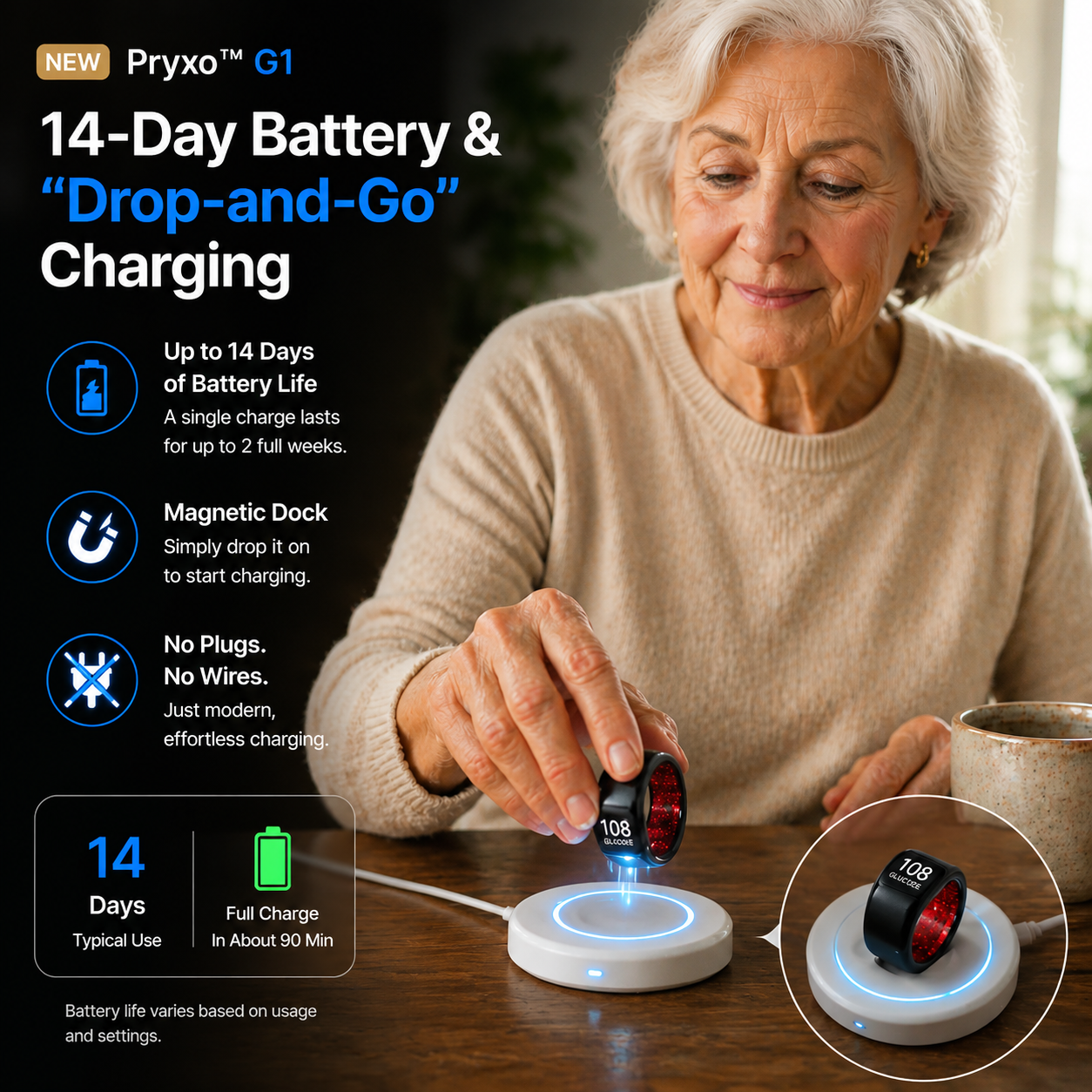 🎉 75% OFF Launch Offer🔥Pryxo™ G1 Non-Invasive Smart Ring