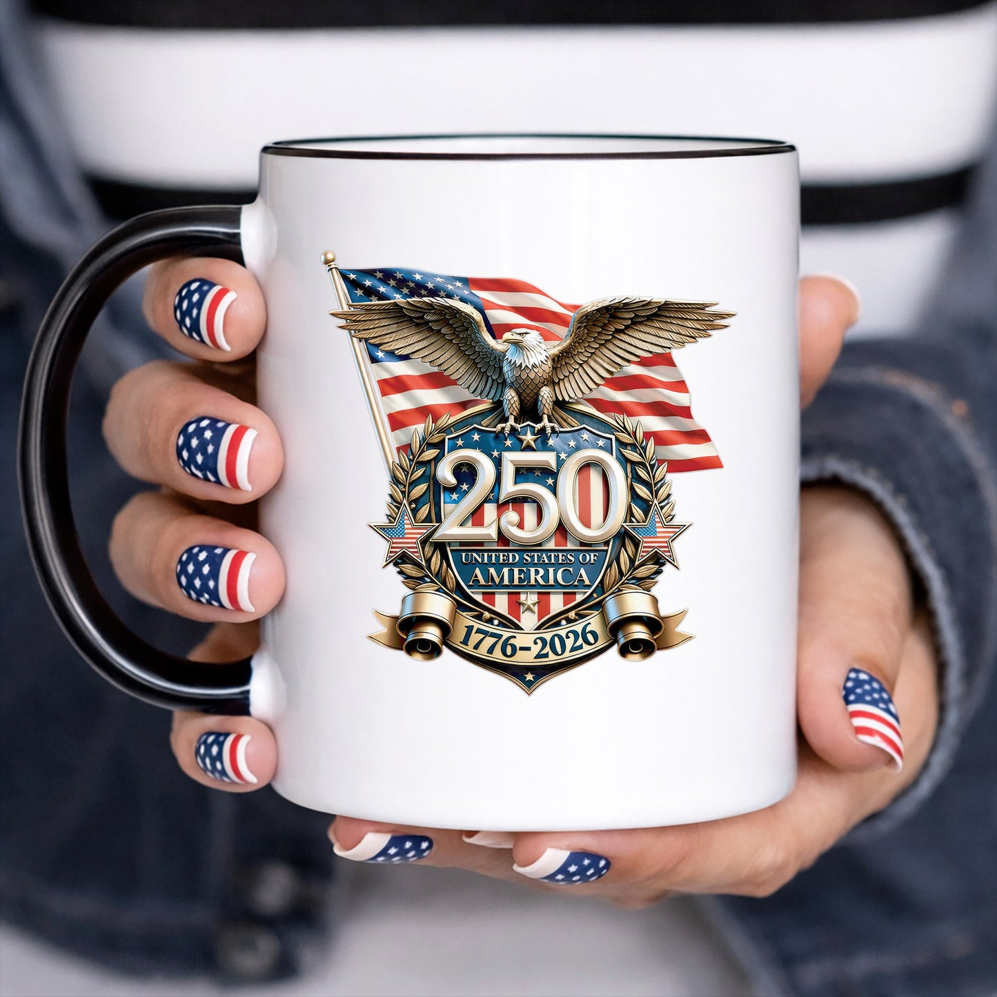 United States of America 250th Anniversary Decal – Eagle, Flag, 1776-2026 Sticker