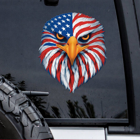 250th Anniversary USA Decal – American Eagle with Flag Design for Car, Window