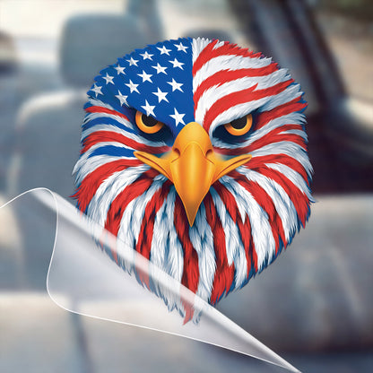 250th Anniversary USA Decal – American Eagle with Flag Design for Car, Window
