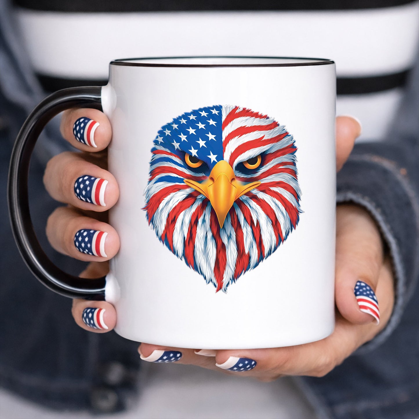 250th Anniversary USA Decal – American Eagle with Flag Design for Car, Window