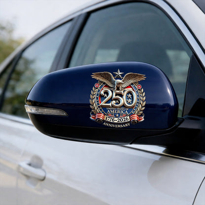 250th Anniversary Decal, United States Of America Eagle Patriotic Car Sticker