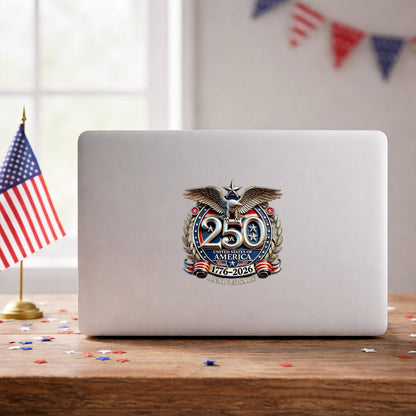 250th Anniversary Decal, United States Of America Eagle Patriotic Car Sticker