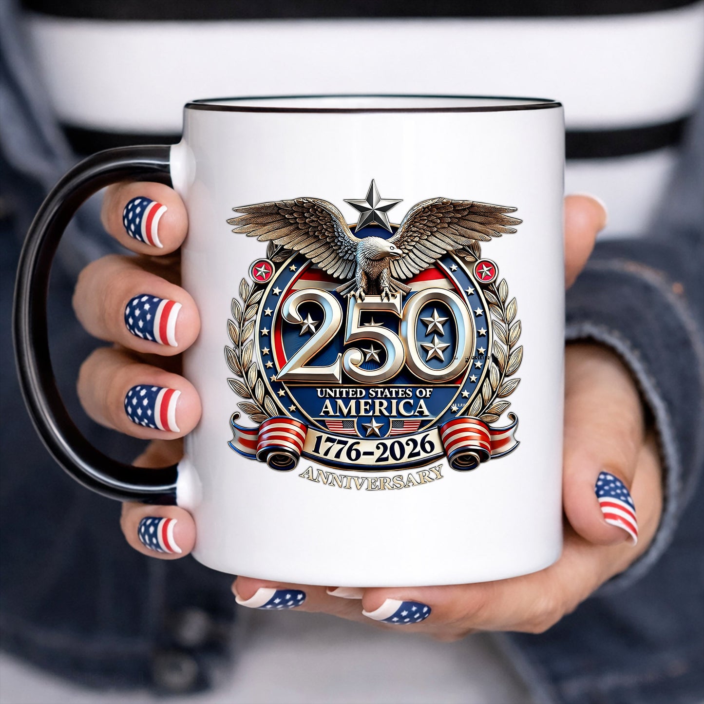 250th Anniversary Decal, United States Of America Eagle Patriotic Car Sticker