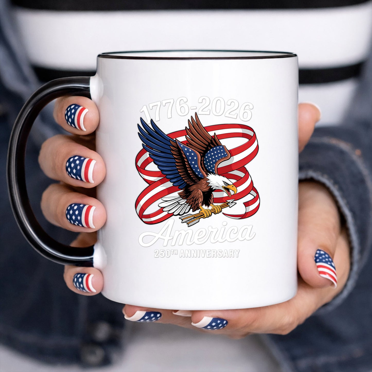 America 250th Anniversary Decal, Eagle Patriotic 1776 2026 Car Sticker