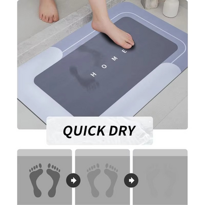 3-Piece Anti-Slip Bathroom Mat Set – Quick-Dry U-Shaped Toilet & Floor Mats