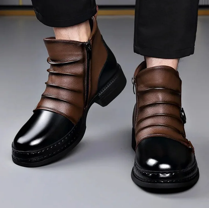 📢 ⏰Men's Genuine Leather Ankle Boots👞